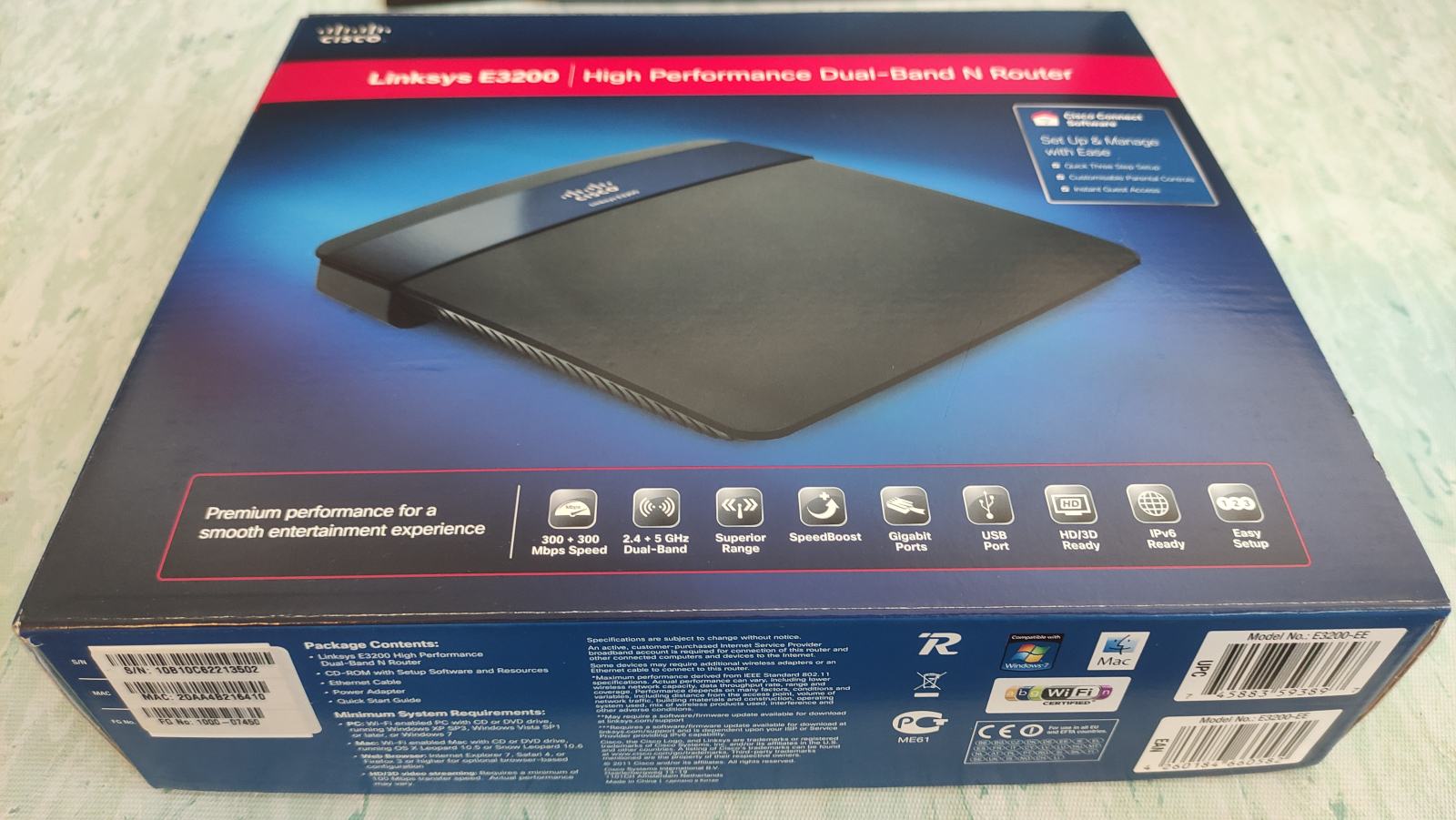 CISCO Linksys E3200 router (usmerjevalnik)