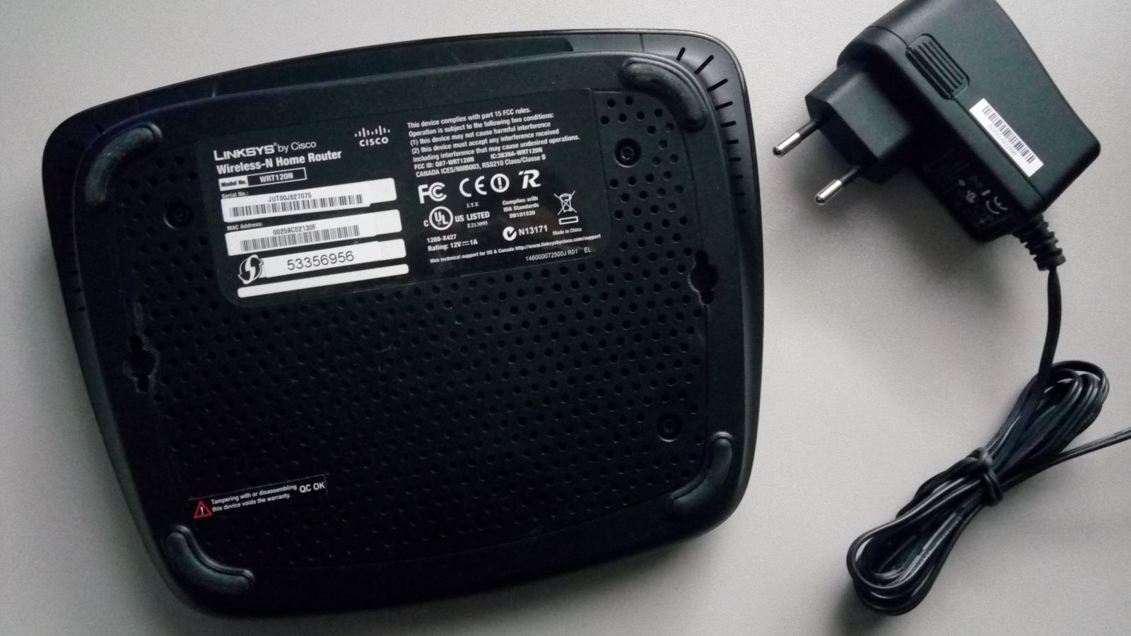 Linksys Wireless-N Home Router WRT120N