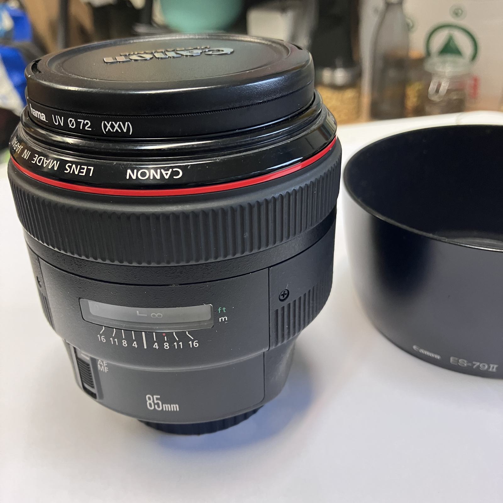 Paraluce Filettato Generico Parasole (lens Hood) A Petalo Per Obiettivo Canon EF 85mm F/1.2L USM - Attacco A Vite 72mm Lens Hood Petalo 72mm