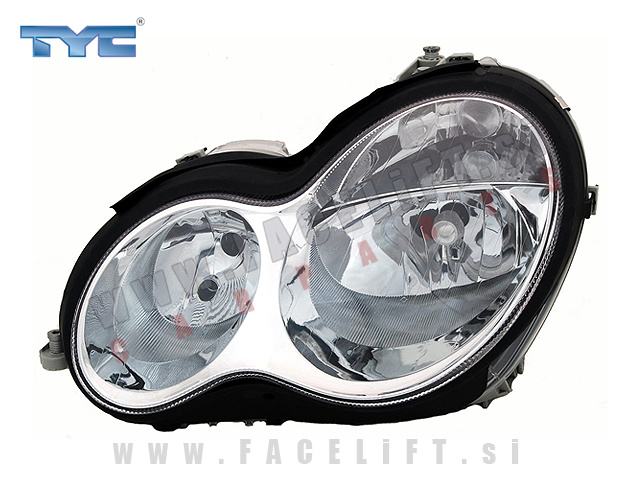 Parachoques Delantero Derecho Cromado Para Mercedes-Benz Clase C W203 (2000-2007) - Nuevo, ABS, Aftermarket