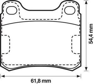 5226945 Prednje zavorne obloge S70-1085 - Mercedes
