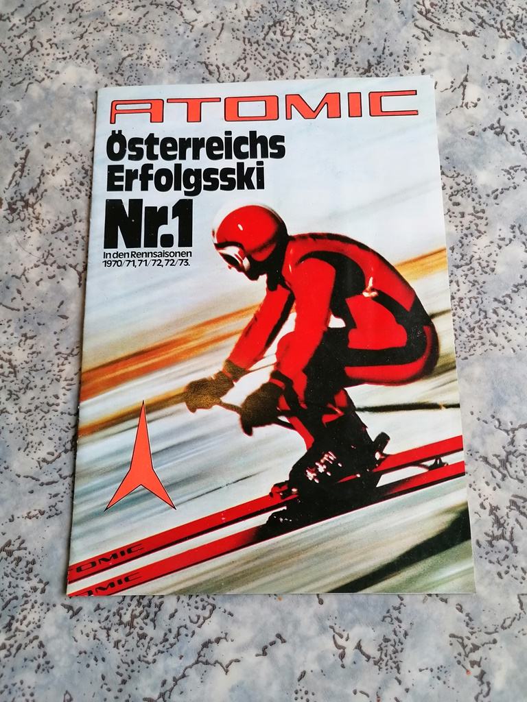 ATOMIC SMUČI 19701973 katalogprospekt