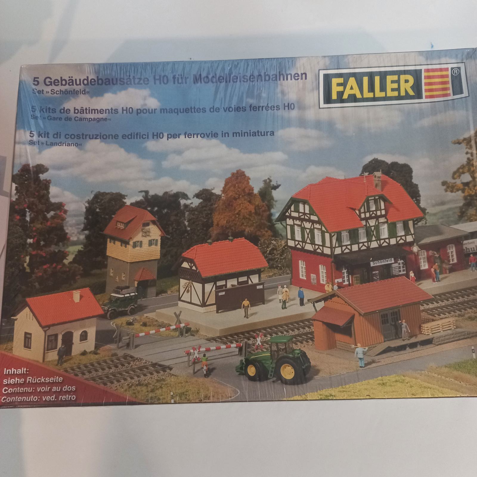 Modelbouw Spoorbaan FALLER 190038 H0 Actie Set Dorfleben – Bouwpakket Voor Modelspoorbaan, Schaal H0 Niet Geschikt Voor Kinderen Onder 14 Jaar