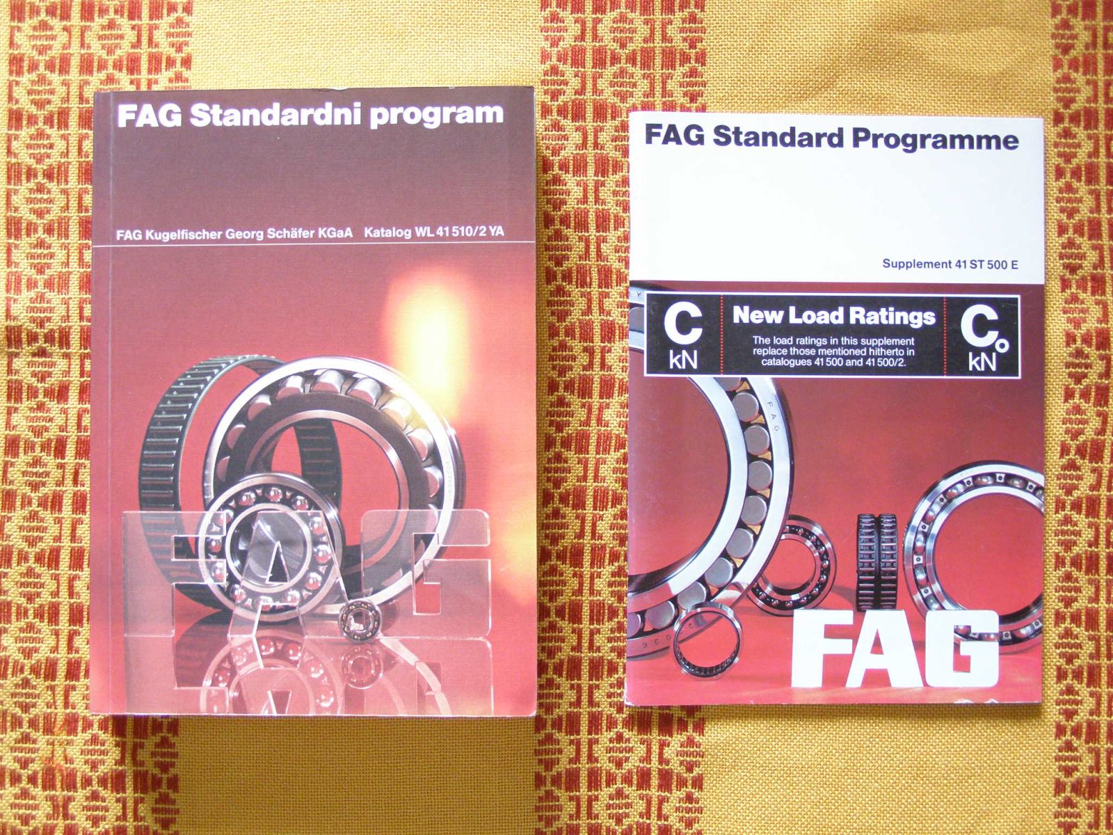 Faeg Catalog.pdf FAG standardni program - katalog krogličnih ležajev, strojništvo